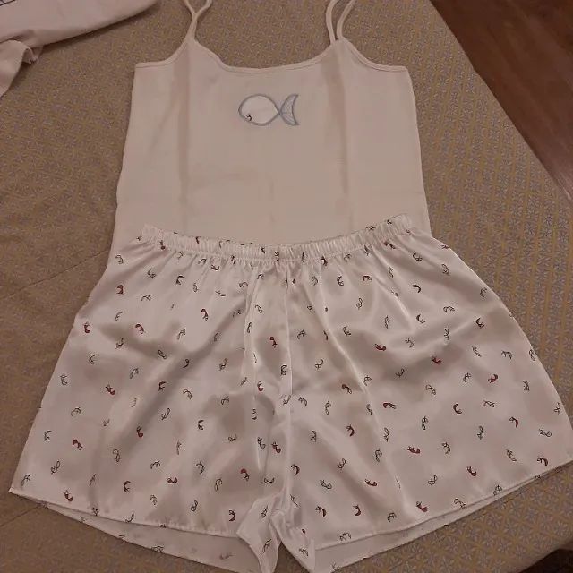 Short dool de malha e seda, 100% algodão, tamanho  M, shortinho super confortável.