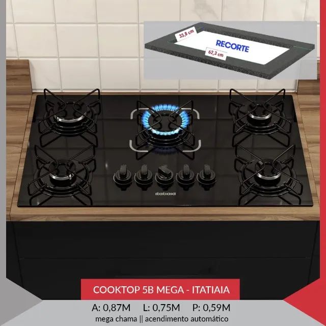 Fogão Cooktop itatiaia 5 bocas novo na caixa Fogões e Fornos Vila