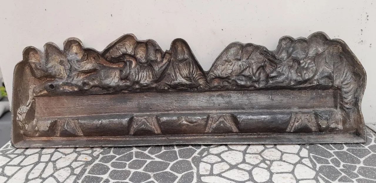 Escultura de parede Santa Ceia - Foto 2