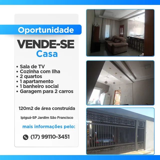Captação de Casa a venda na Rua 3, Jardim São Francisco, Ipiguá, SP