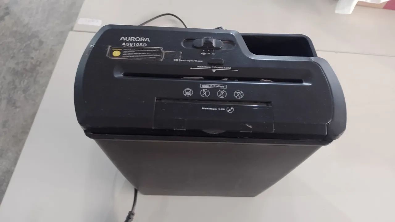 Fragmentadora de Papel AS810SD Aurora 220V