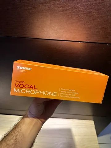 Microfone Shure sv200 zero na caixa  - Foto 3