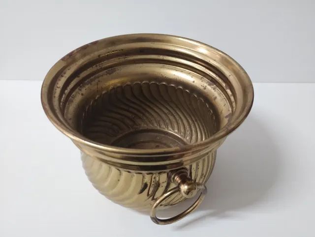 Vaso Redondo em bronze, com argolas (Anos 50) - Foto 4