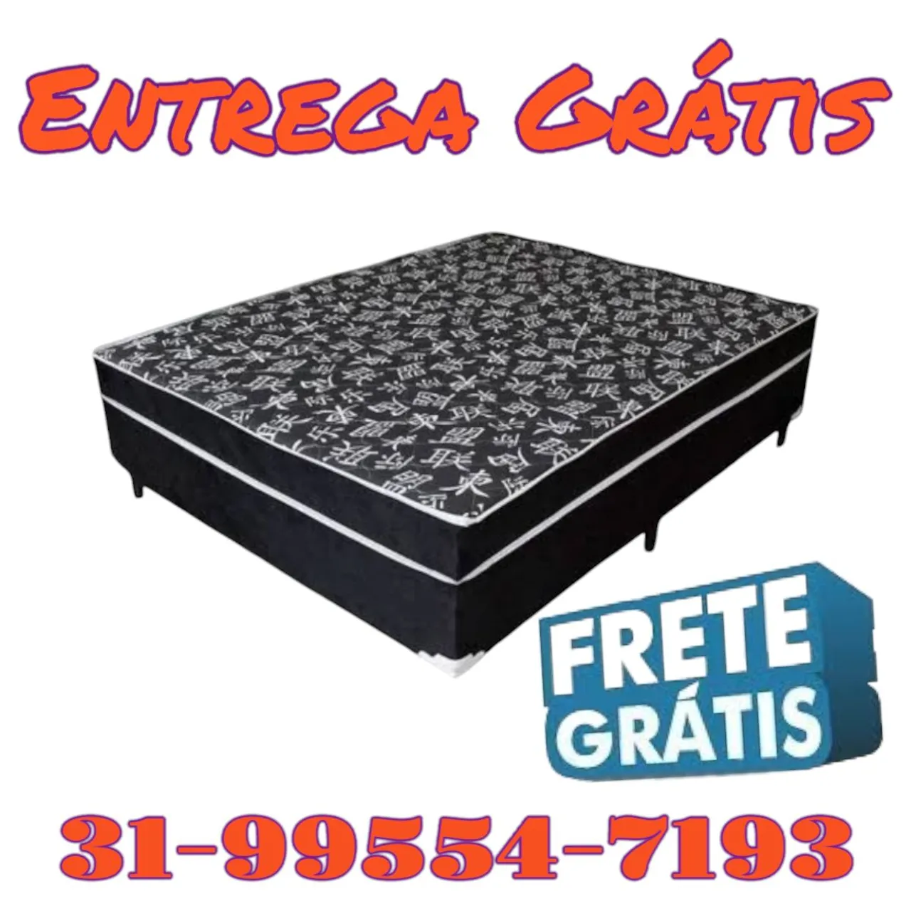 CAMA BOX CASAL NOVAS / ENTREGA SEM CUSTO