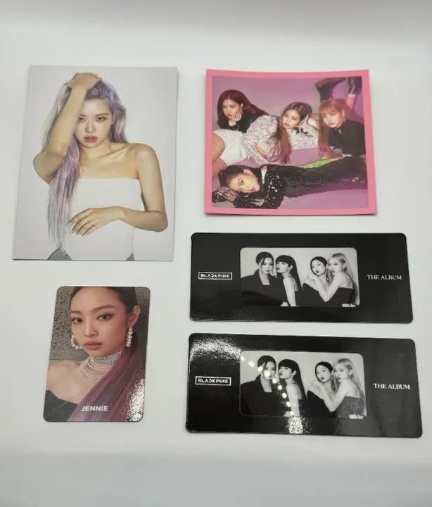 Photocard BLACKPINK Oficiais Lisa Rosé Jennie Jisoo Photo Card K-Pop Square Up Born Pink - Foto 3