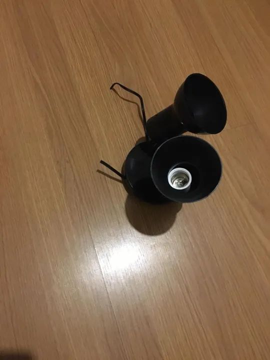 Spot Trilho Duplo 2 Sobrepor Direcionável E-27 Preto Set