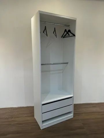Closet- Cabideiro duplo c/ 2 gavetas MDF 