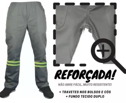 CALÇA EM BRIM PARA OBRA - Foto 3