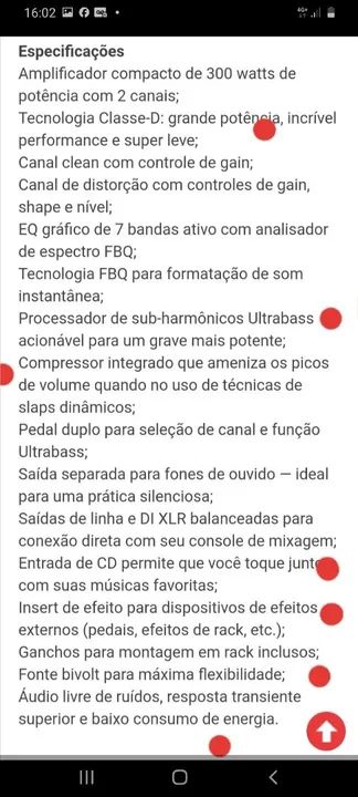 Cabeçote baixo Behringer BX 3000  - Foto 6