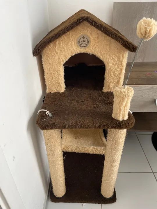 Vendo casinha para gato, usado poucas vezes!  - Foto 2