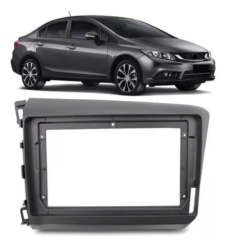 Moldura Multimidia 2din 9 Polegadas Honda Civic 2012 A 2016