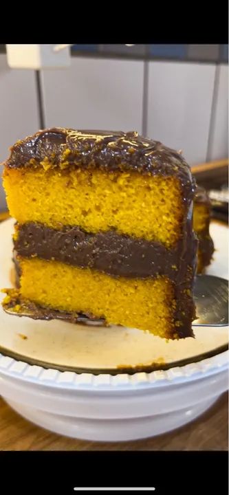 Bolo de cenoura com brigadeiro  - Foto 2