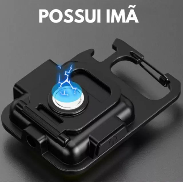 Mini Lanterna Led Recarregável Usb Chaveiro - Foto 3