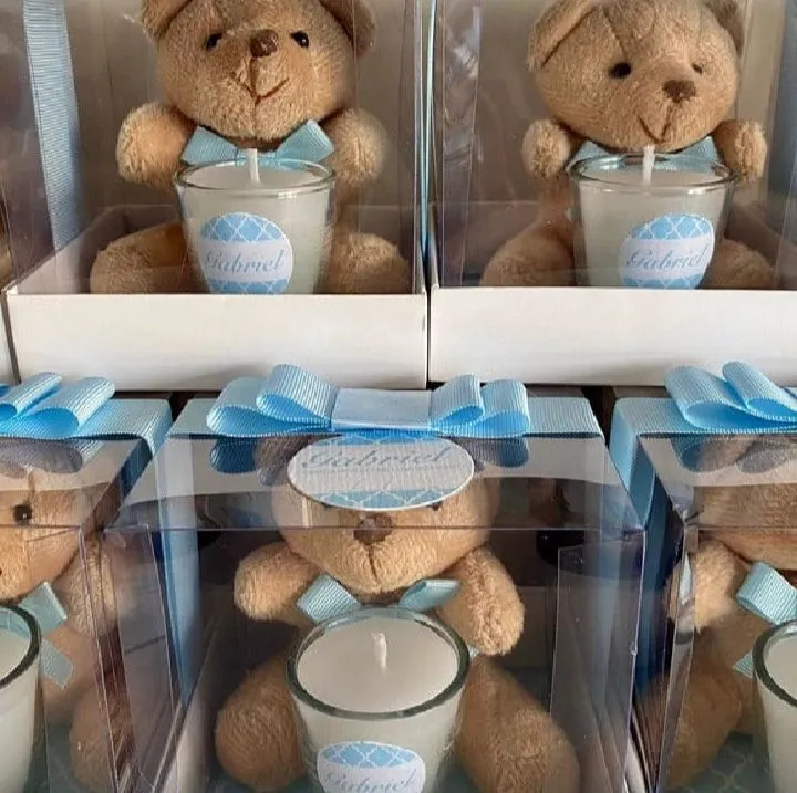 Lembrancinhas de Chá de Bebê - Ursinhos com Vela