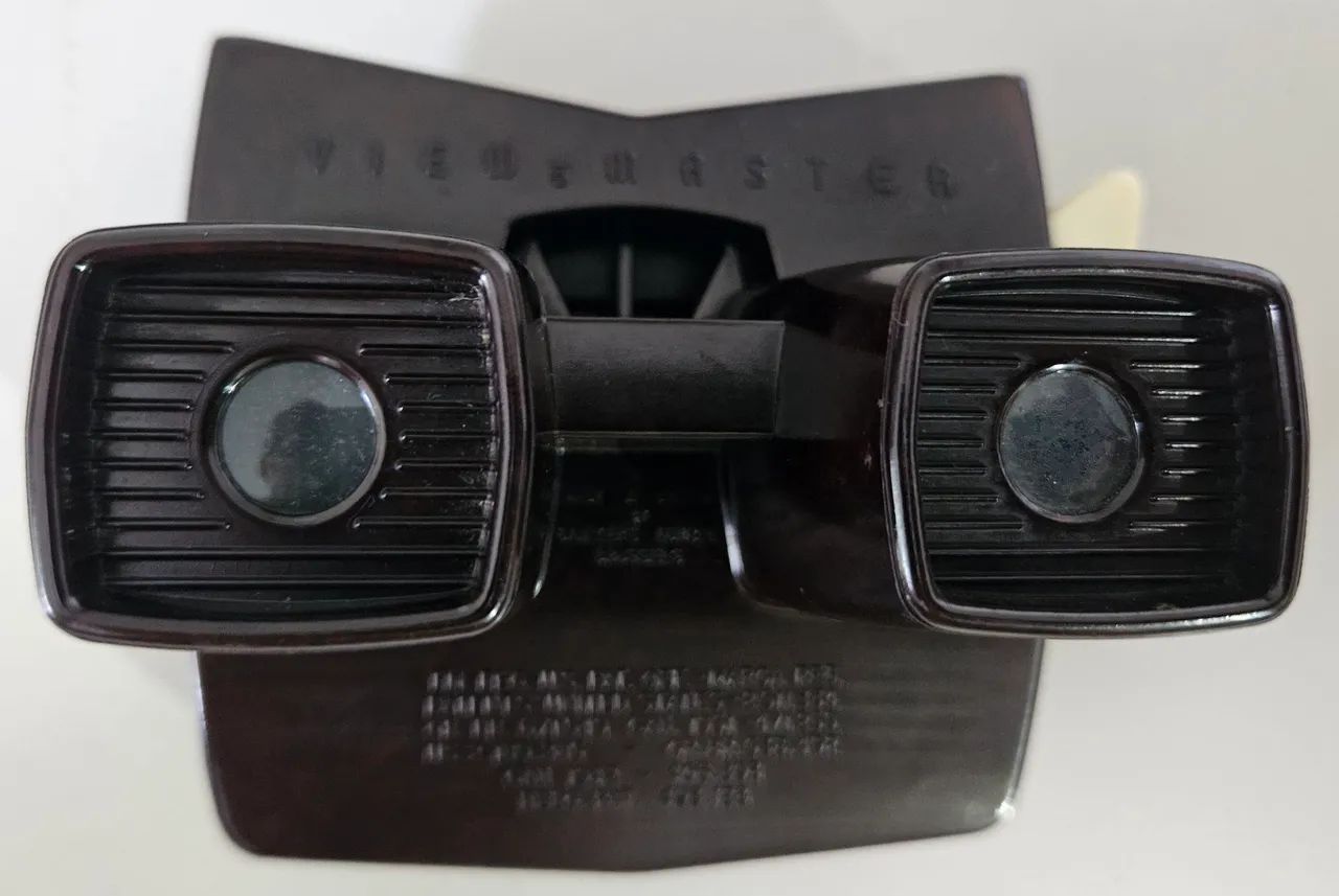 Visor de discos reels 3D viewmaster com 12 discos perfeitos 