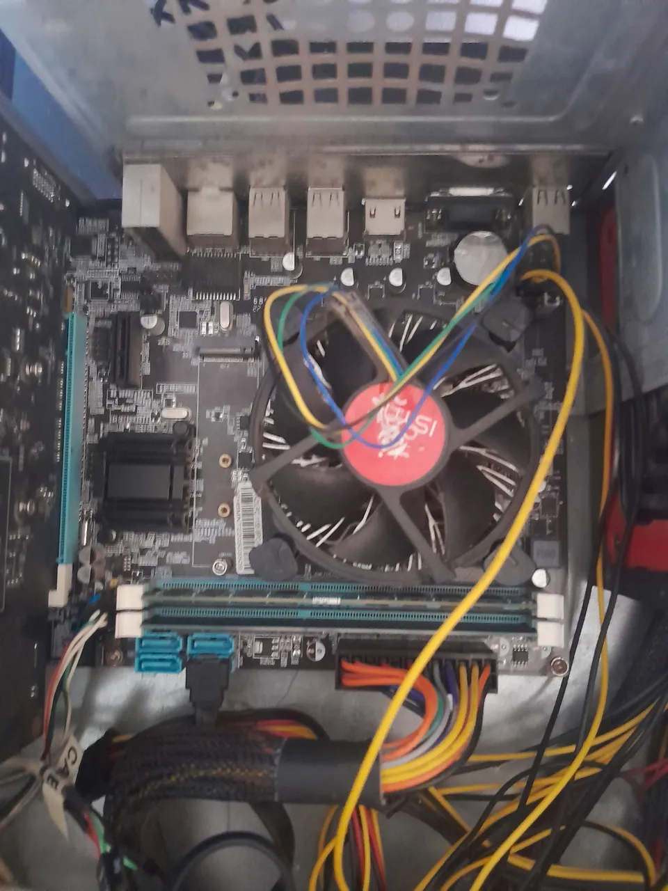 Placa-Mãe, memoria ram e processador Usada