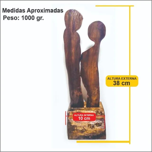 Casal de Namorados rústico: encanto e sofisticação para seu lar! - Foto 2