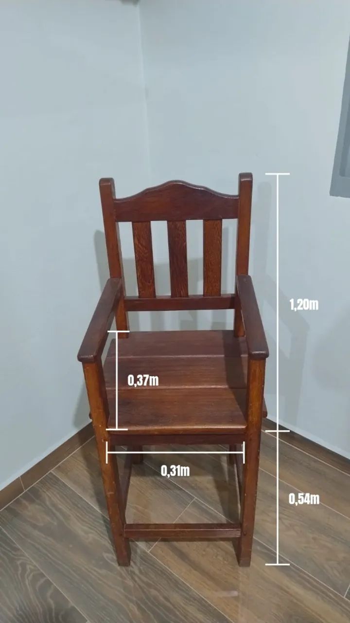 Cadeirão infantil de madeira - Foto 2
