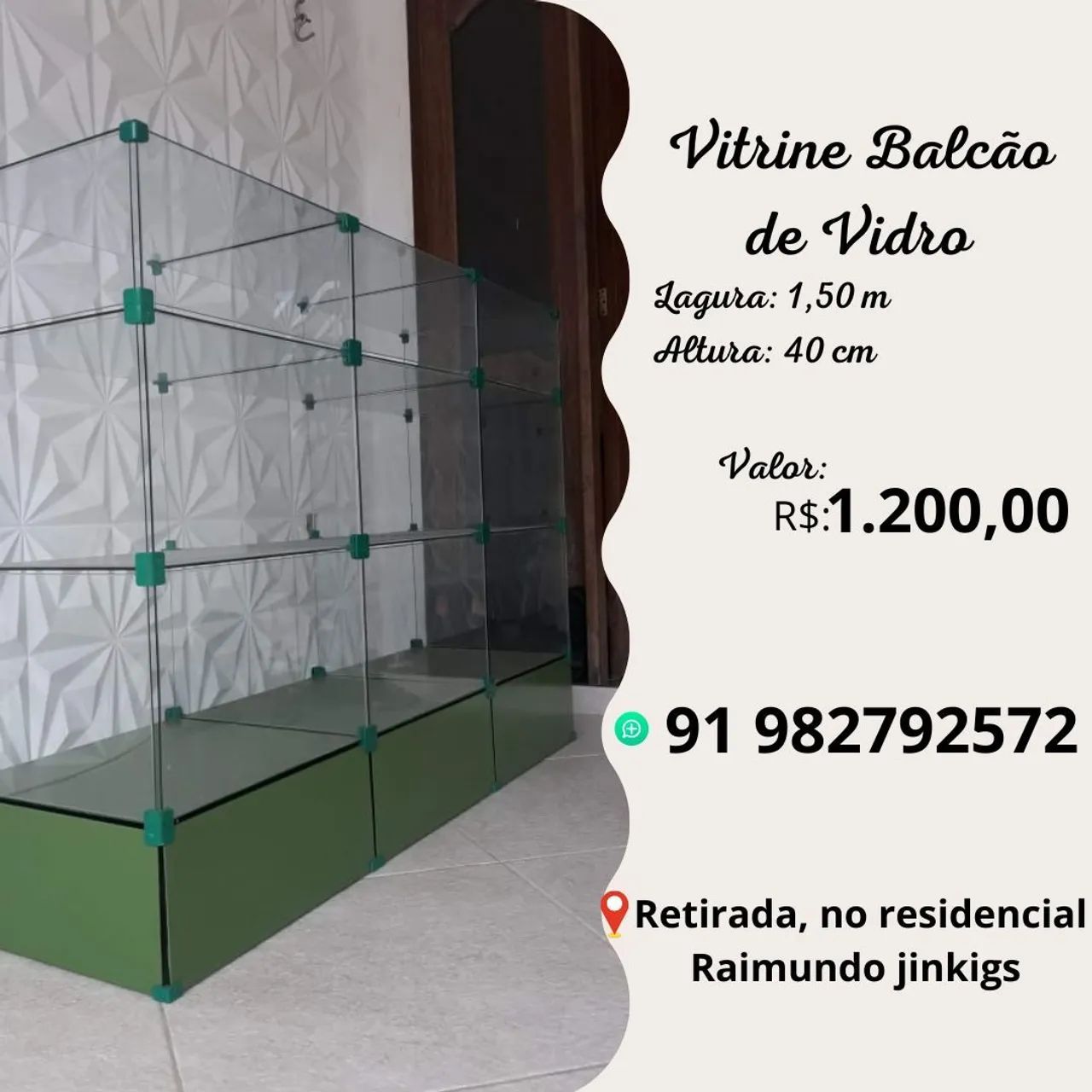 Vitrine  balcão 64221273136769120
