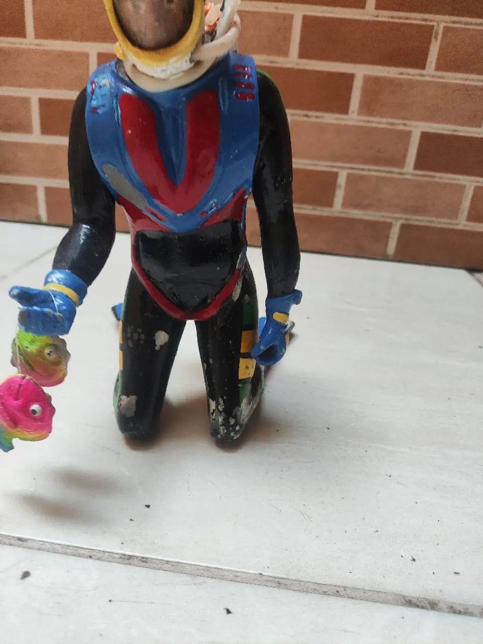 Boneco mergulhador decoração para aquário - Foto 2