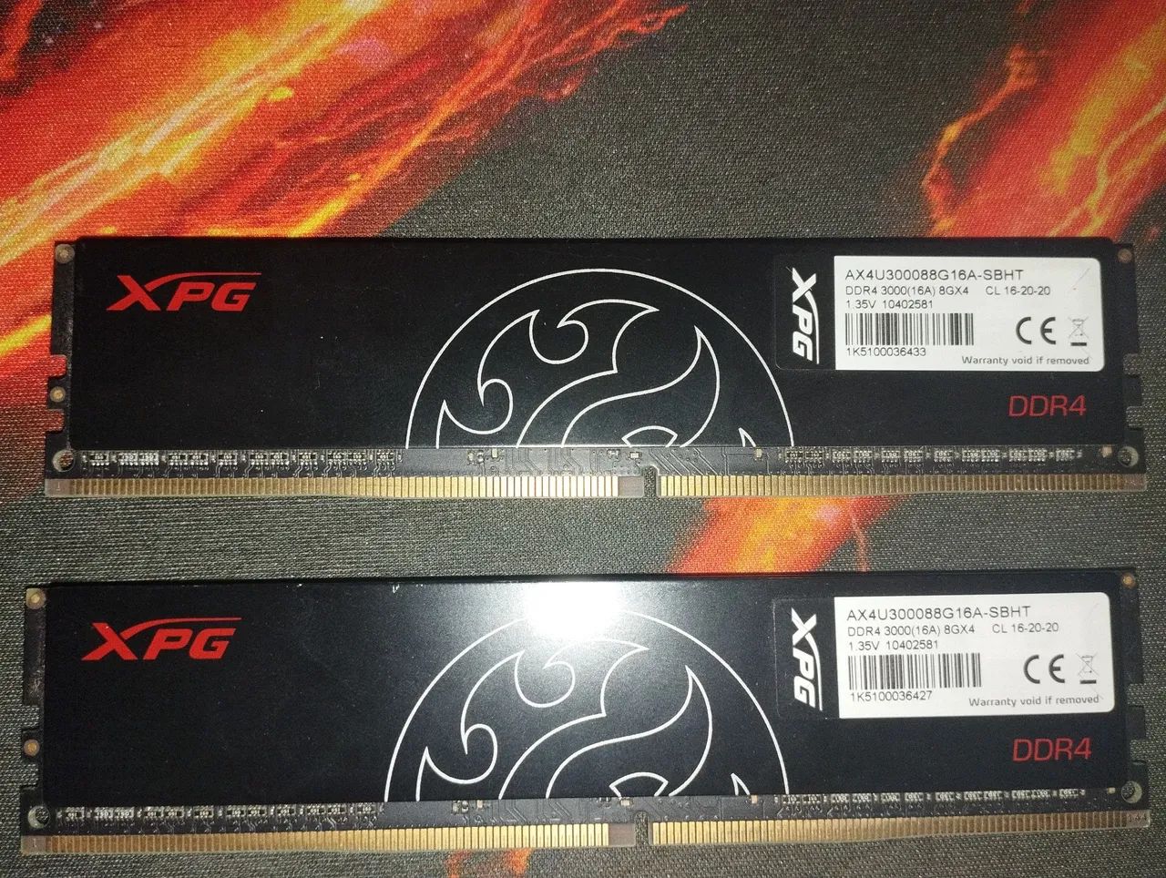 Memória DDR4 XPG, 16GB (2x8GB), 3000MHz Memória RAM Santa