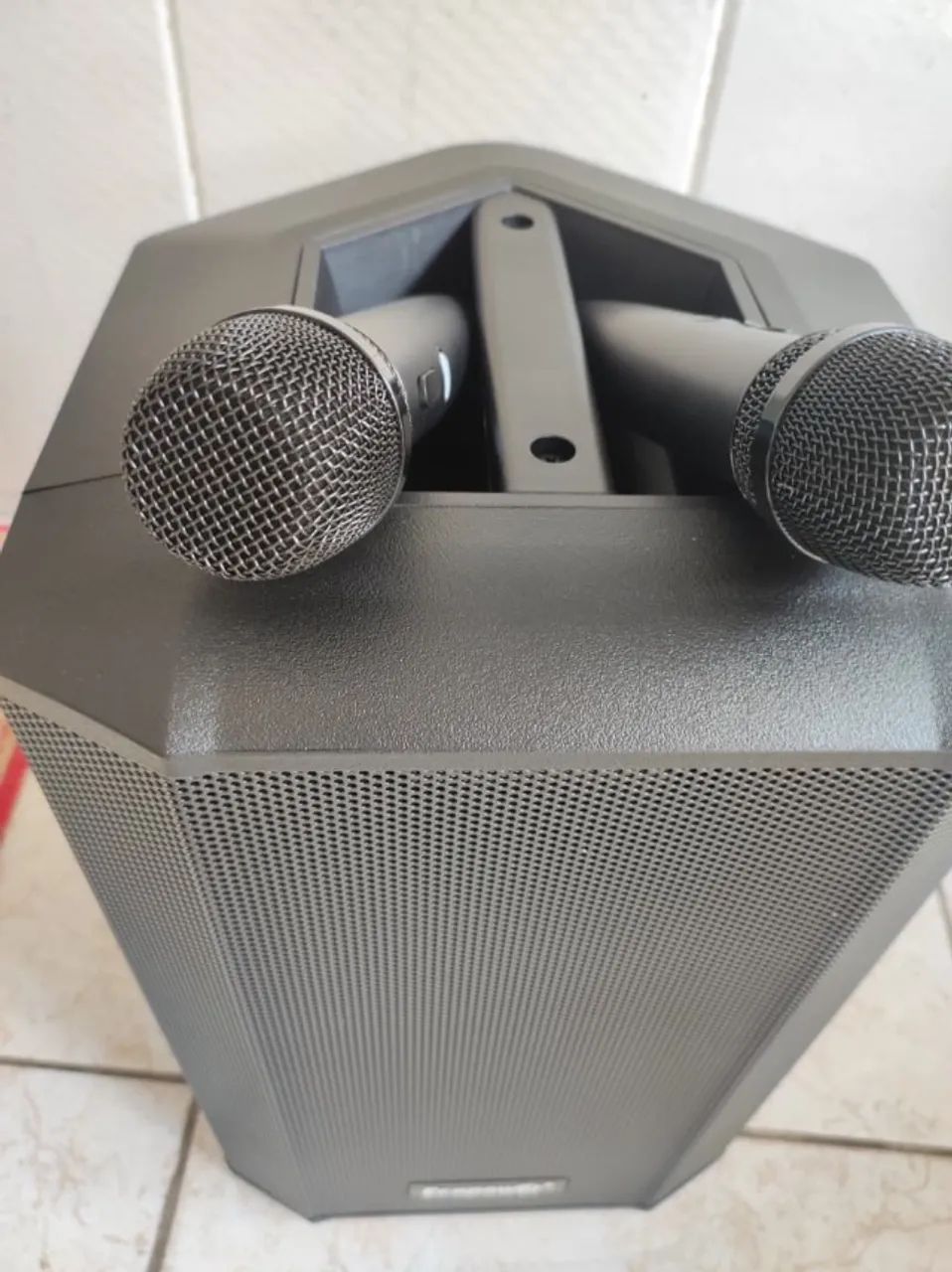Caixa de Som com Bateria - Ecopower S319 com Microfones Sem Fio - Nova! - Foto 2