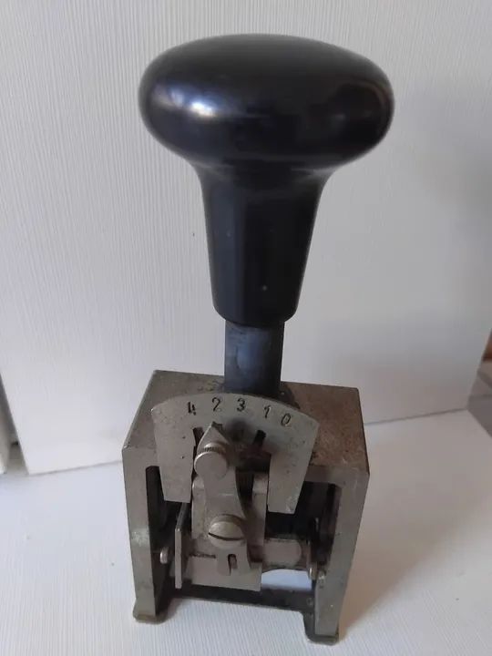 Carimbo numerador antigo  - Foto 5