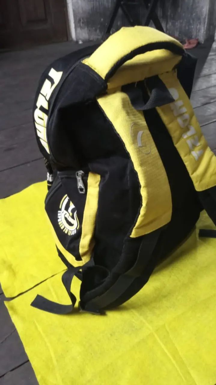 Mochila TZHON Amarela e Preta - Foto 3