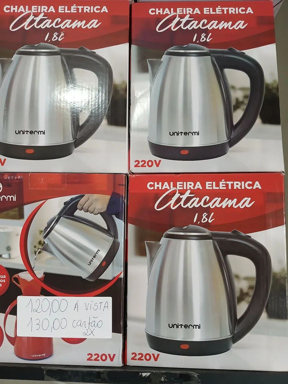 Chaleira Elétrica Atacama 1,8L - Unitermi