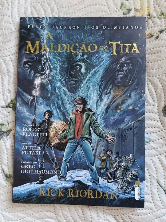 A maldição do titã - Graphic Novel HQ Percy Jackson