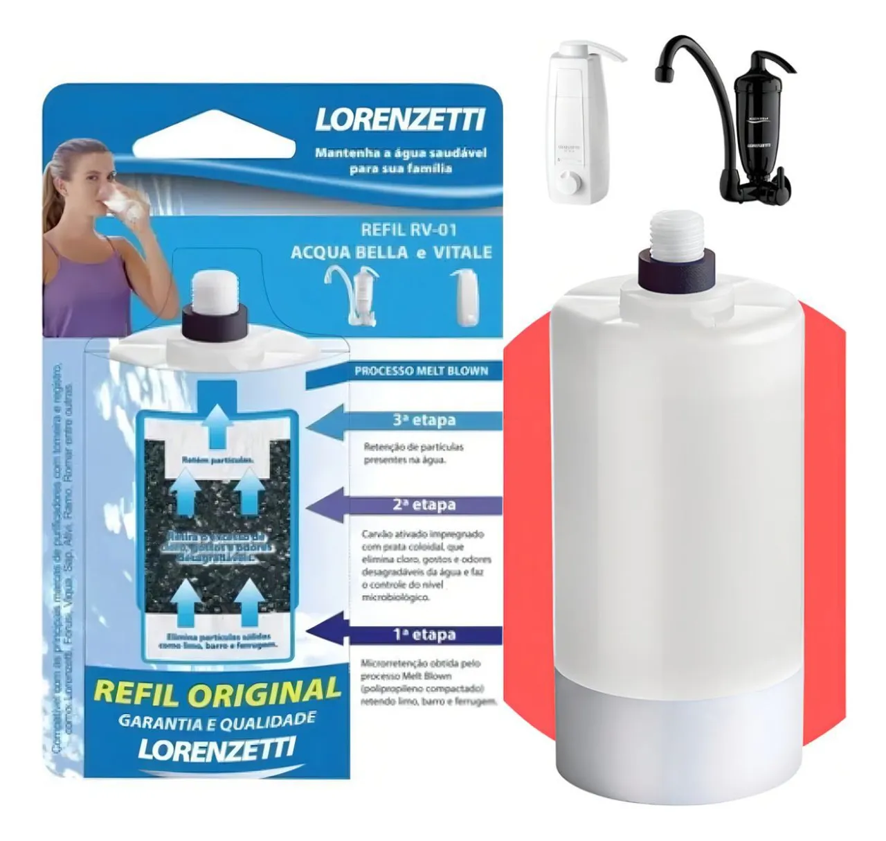 Refil Original Lorenzetti Acqua Bella e Vitale RV-01