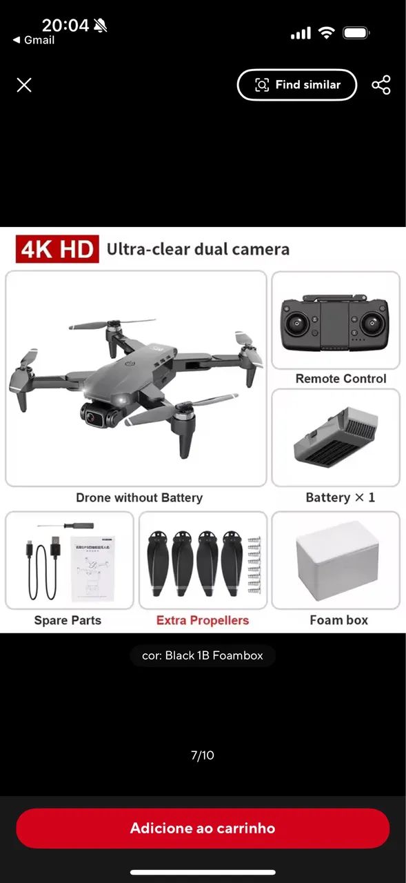 Drone L900 Pro Max 4K com GPS64318619167745120