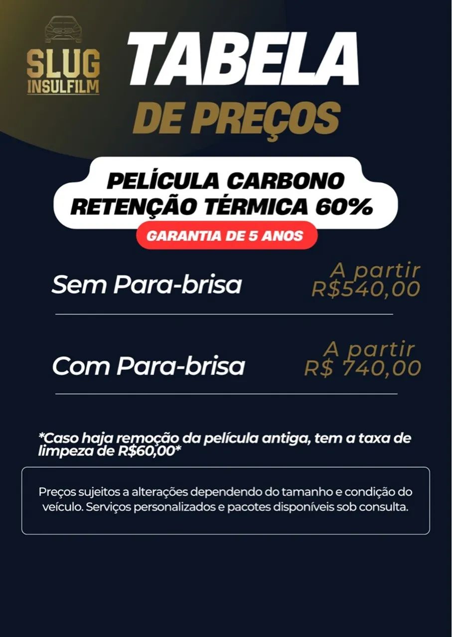 Películas para carros - Proteção UV e Calor - Foto 3