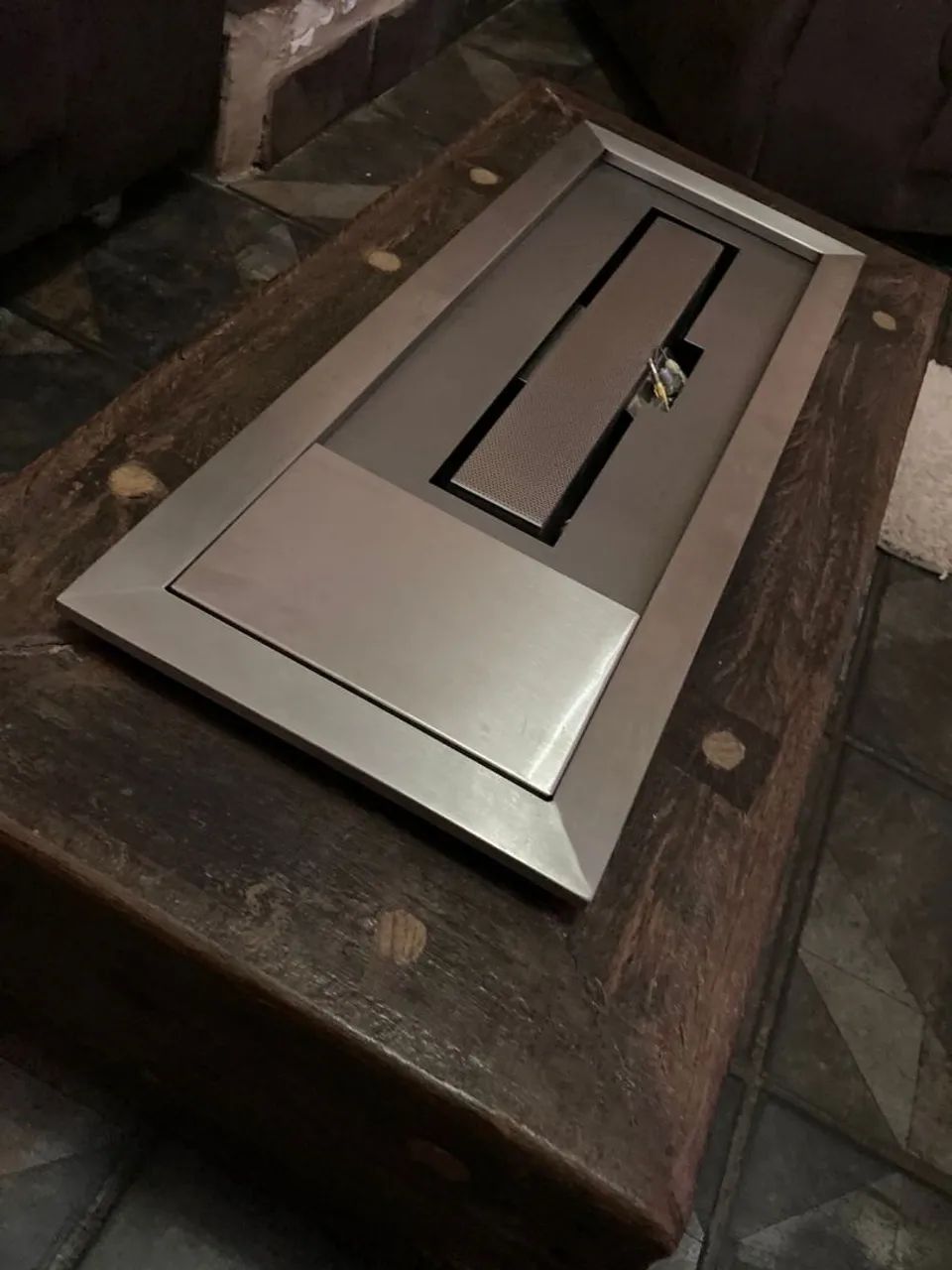 Lareira a gás de 60 cm em aço inox escovado  direto da fábrica  - Foto 4