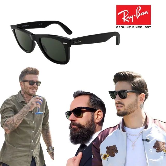 Oculos de Sól Masculino Feminino Clássico RayBan Wayfarer UV400 RF022