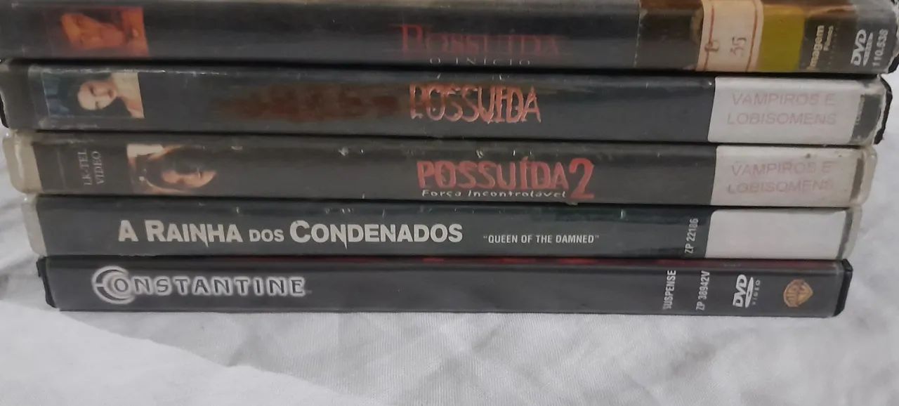 Coleção de 5 DVDs de Filmes de Terror 