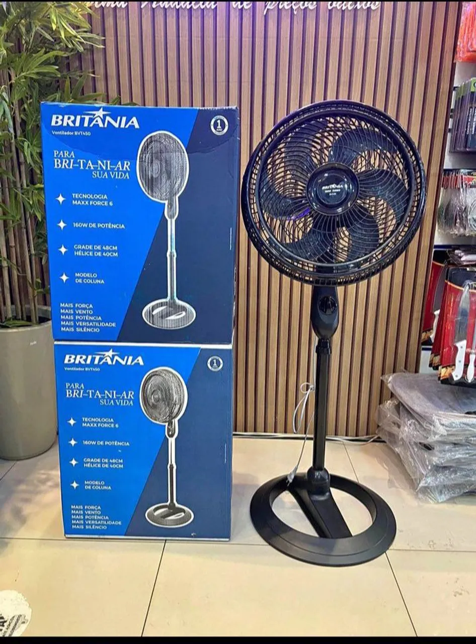 Ventilador de Coluna Britânia com Tecnologia Maxx Force - Novo!