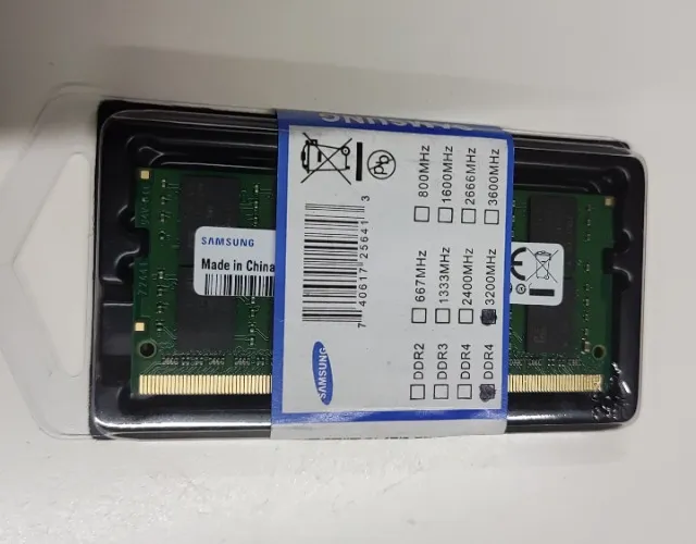 Memória 16GB RAM Notebook Samsung DDR4 3200mhz (NOVA Lacrada)