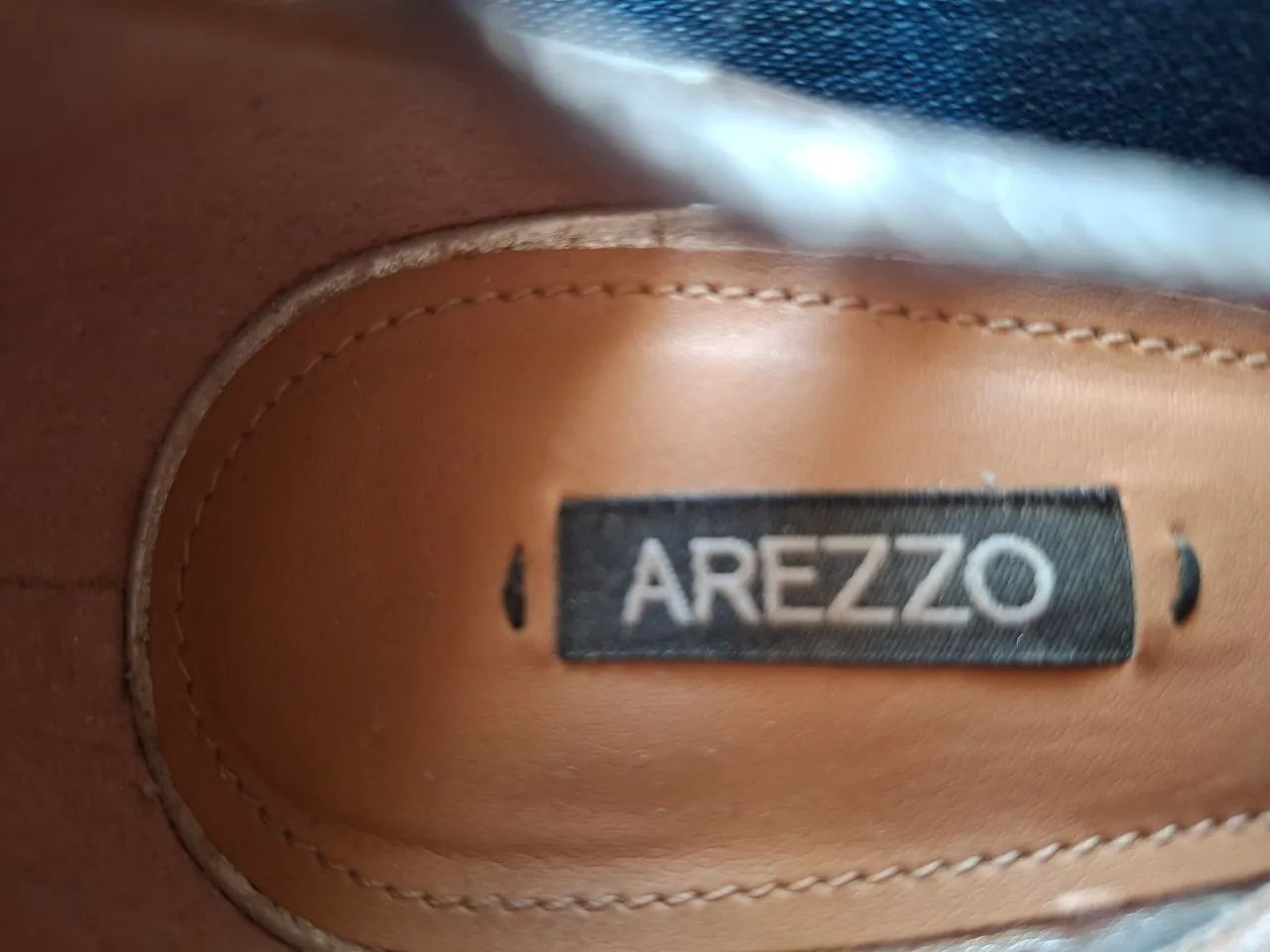 Sandália Arezzo Prateada com Salto Anabela - Foto 3