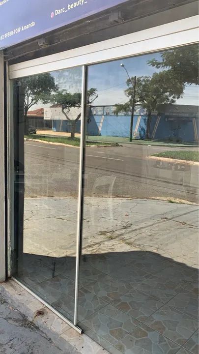 Porta de Vidro 2m x 1,95 - Completa com Chave - Foto 3