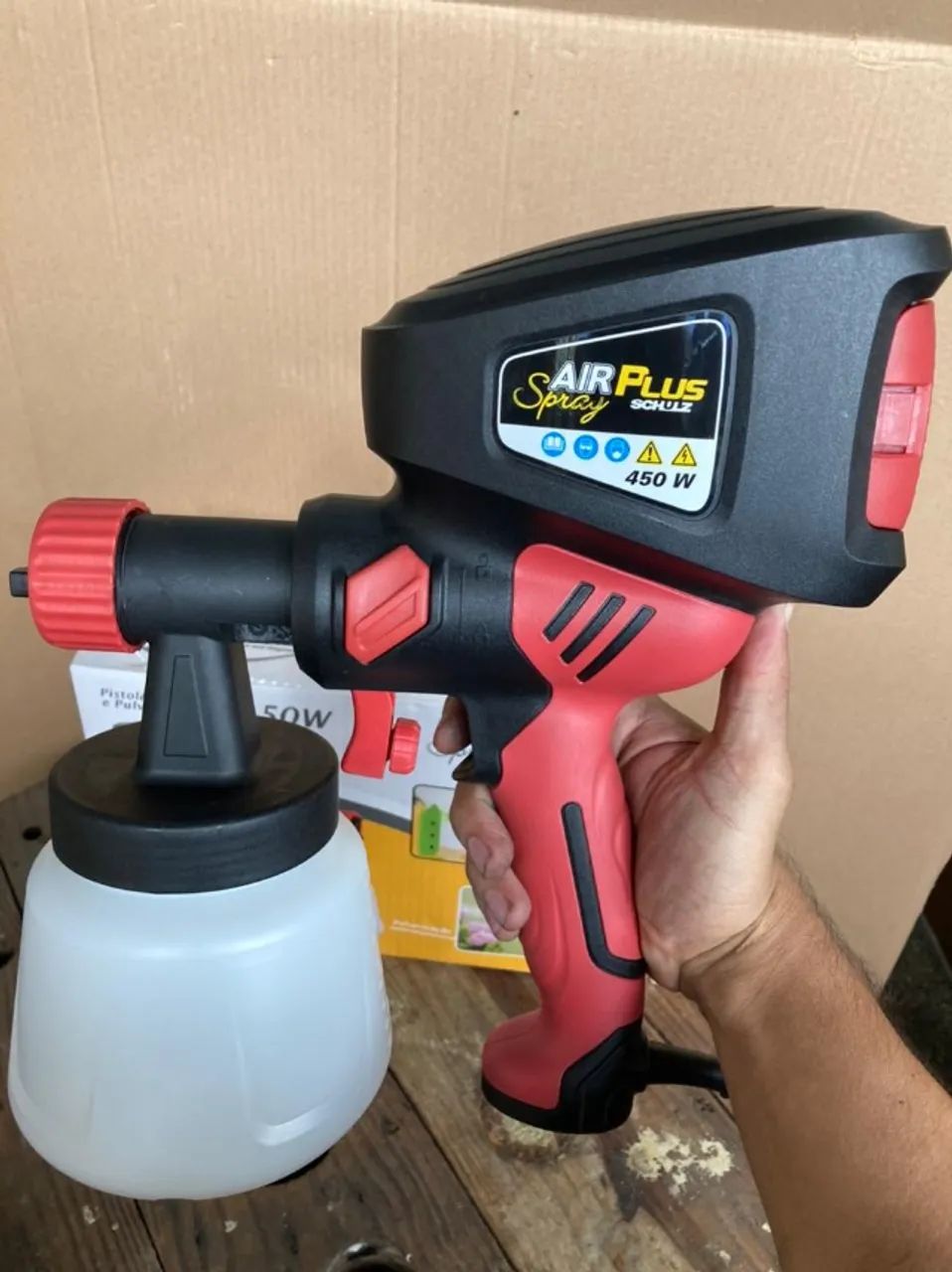 Pistola de Pintura Pulverizadora Air Plus Spray 450W  - Foto 5