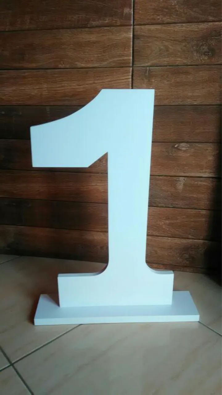 Número 1 para decorações 