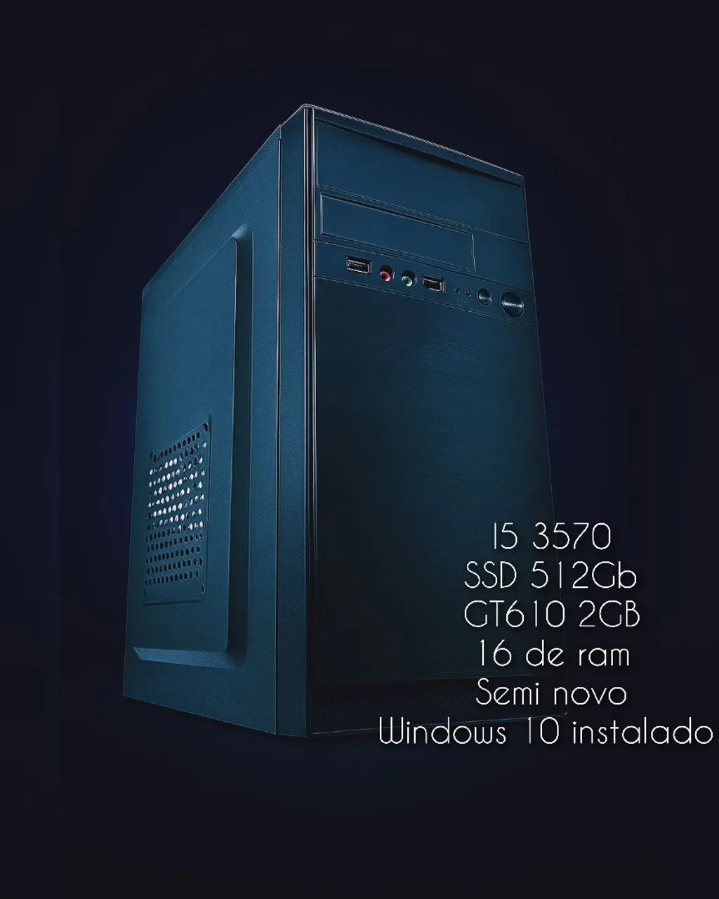 Computador PC Gamer Intel i5 3570, SSD 512GB, 16GB RAM