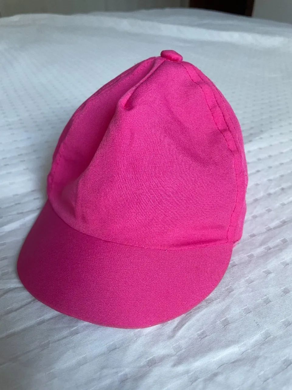 boné rosa para criança até 3 anos