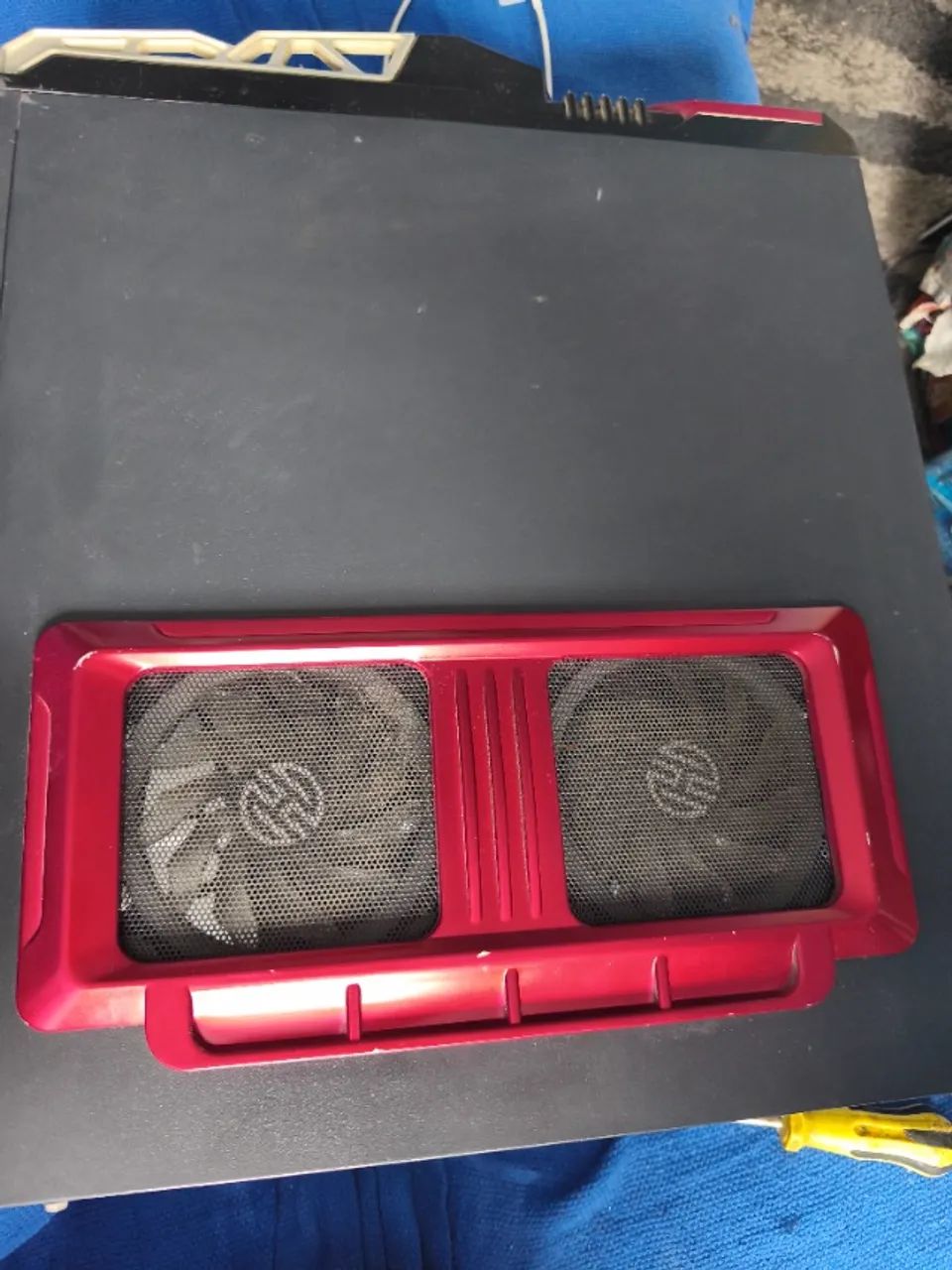 Kit Placa-mãe, processador Fx8300, memória 32gb, gabinete gamer vemelho e preto, 3fans  - Foto 4