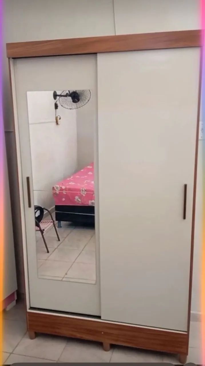 Guarda Roupa De Solteiro Com Porta De Correr Na Promoção. Entrega É Montagem Grátis 
