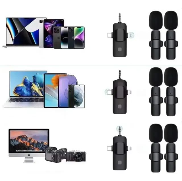Microfone Lapela Sem Fio P3 Youtuber iPhone/android/camera