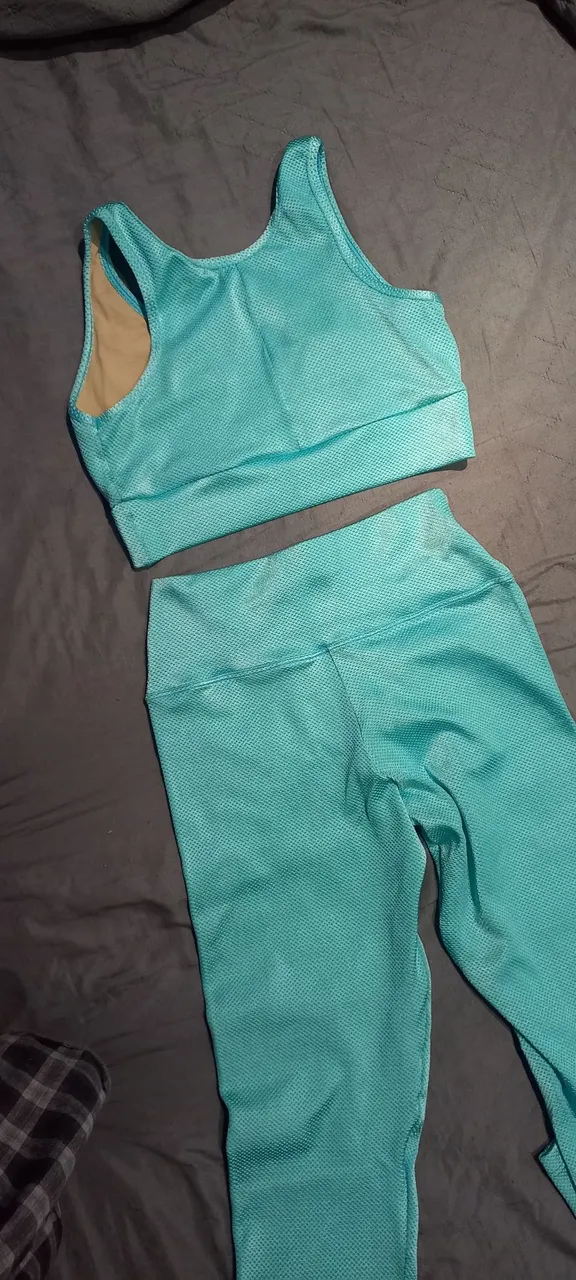 Conjunto Fitness Azul Turquesa