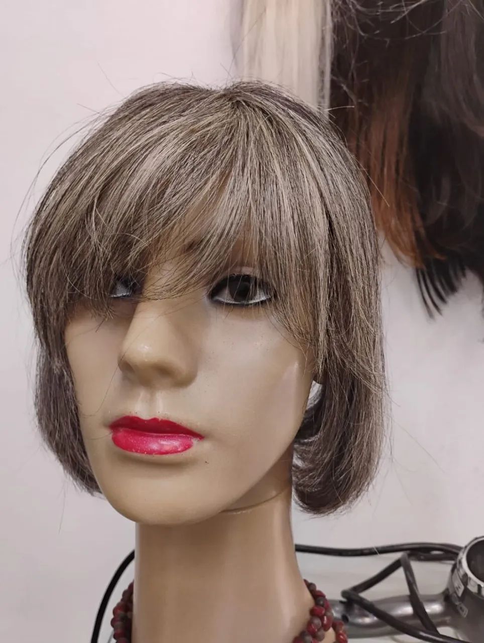 Peruca de cabelo natural brasileiro 