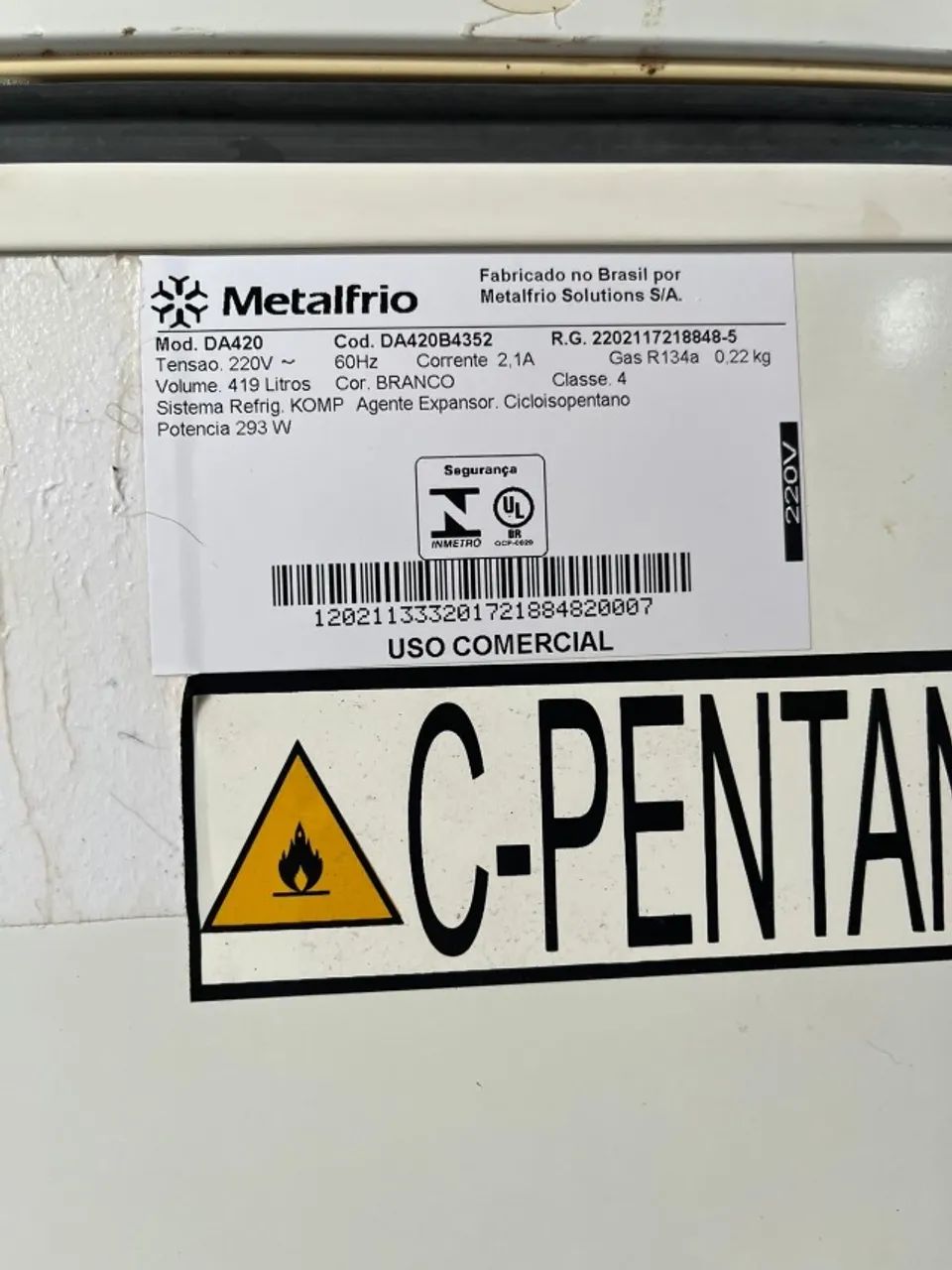 Freezer horizontal metalfrio DA420 duas portas - Geladeiras e